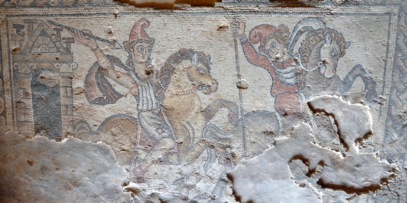 Sepphoris, House of the Nile Mosaic, Amazonomachy