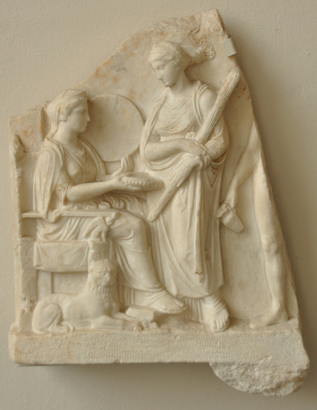 Piraeus, Relief of Cybele, Hecate, and Hermes