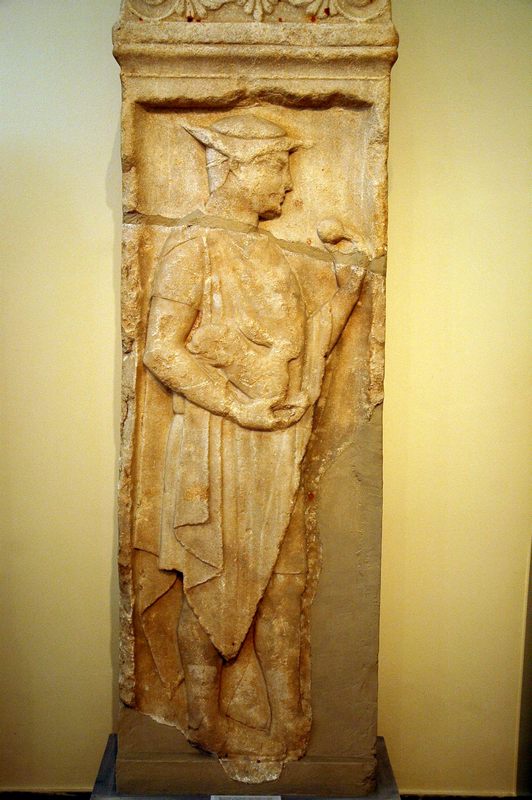 Larisa, Tombstone of a man with a hat