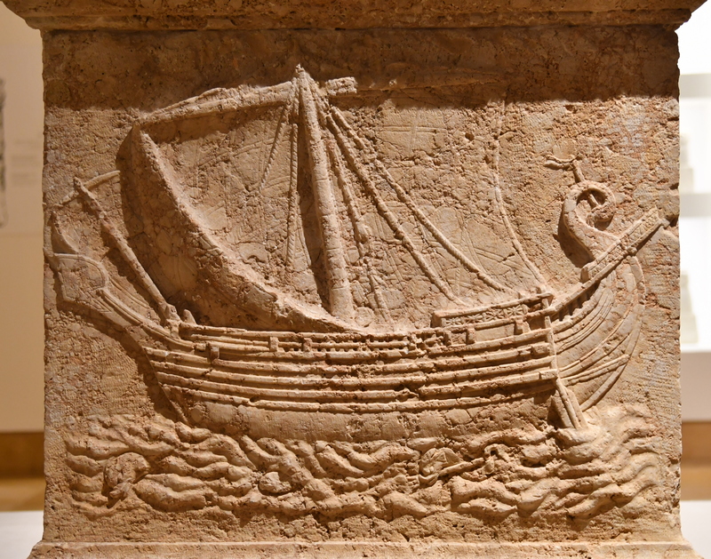 Sidon, Sarcophagus relief of a boat