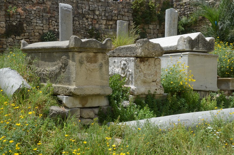 Sidon, College excavations, Roman sarcophagi