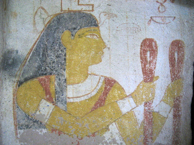 El-Kurru, Tombs, Wall painting of Isis