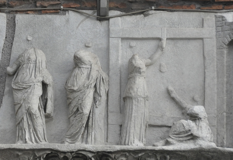 Rome, Forum Transitorium, Relief of Minerva and Arachne