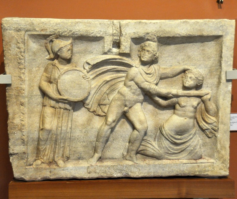 Sopianae, Relief of Minerva, Perseus, and Medusa