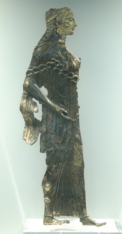 Lead figurine of Athena