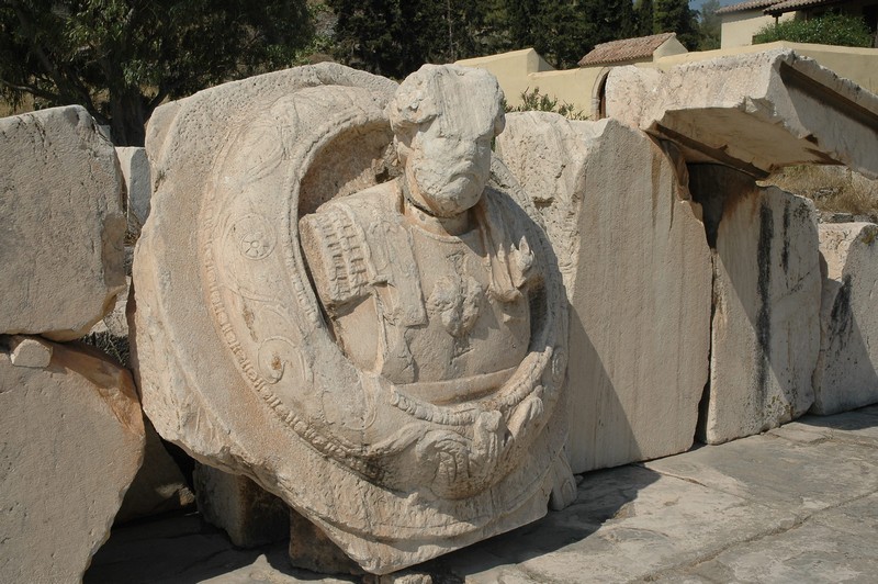 Eleusis, Roman Square, Portrait of Marcus Aurelius