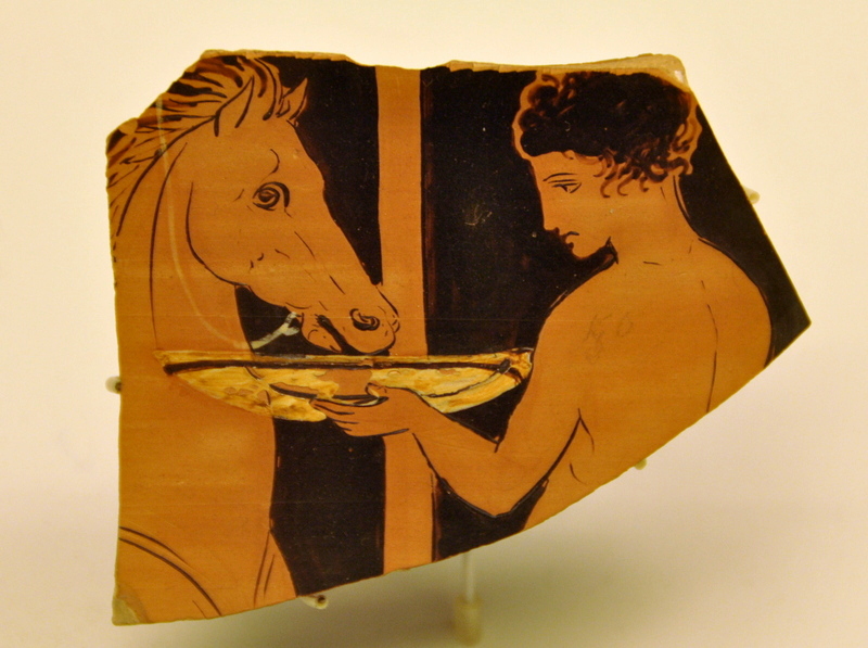 Tarentum, A boy and his horse (Sarpedon painter)