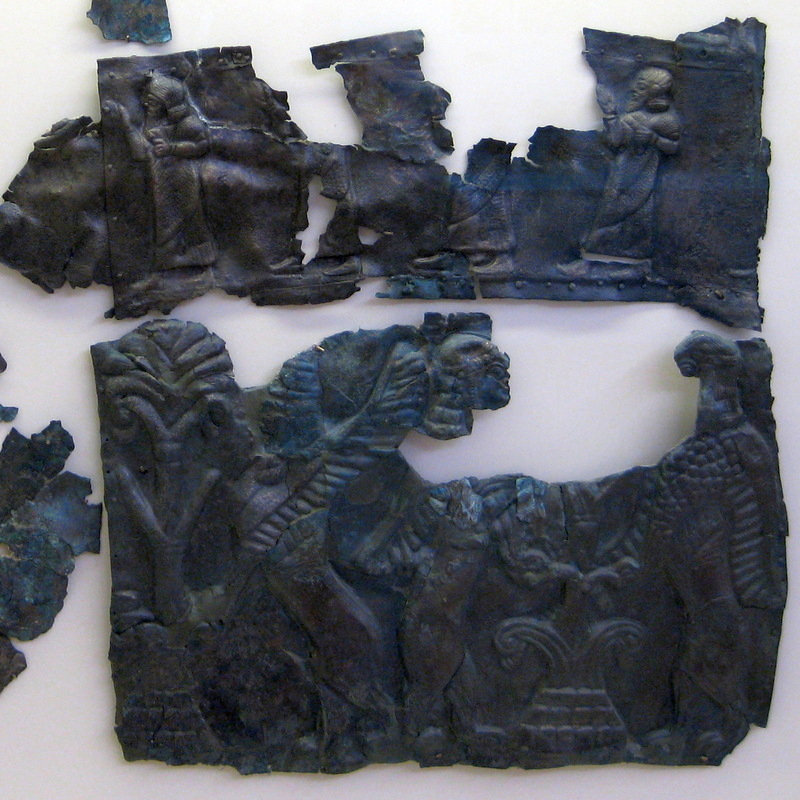 Olympia, Assyrian metalwork, reused in a Greek statue