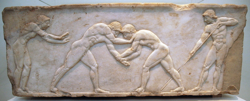 Athens, Kerameikos, Base of the statue of a wrestler