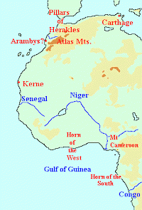Map of Hanno's Expedition