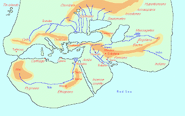 Herodotus' world map