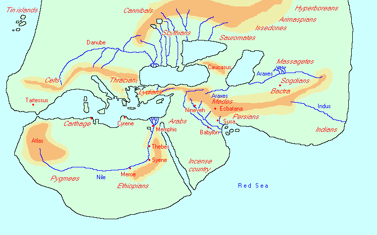 Herodotus' world map