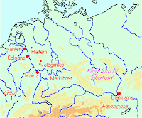 Map of Varus' Germany