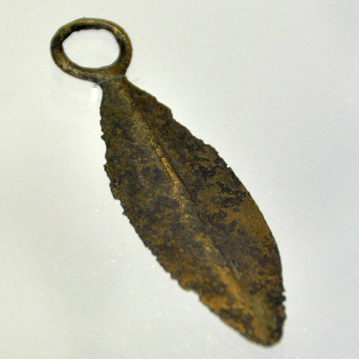 Aquincum, Bronze Age bronze leave from a tomb from the Avar age