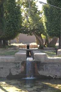 The outlet of a qanat