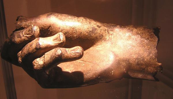 Voorburg, Hand of a bronze statue