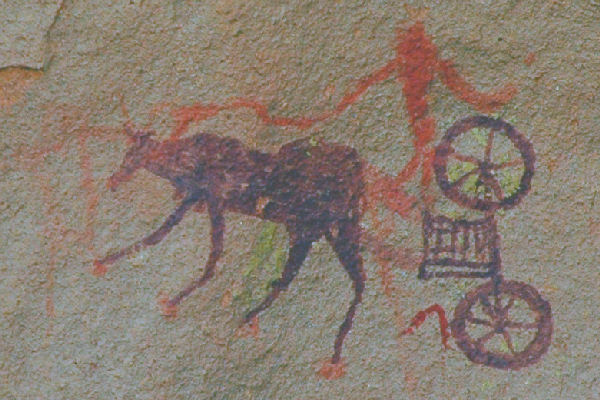 Tina Nivin, Garamantian rock painting of a chariot