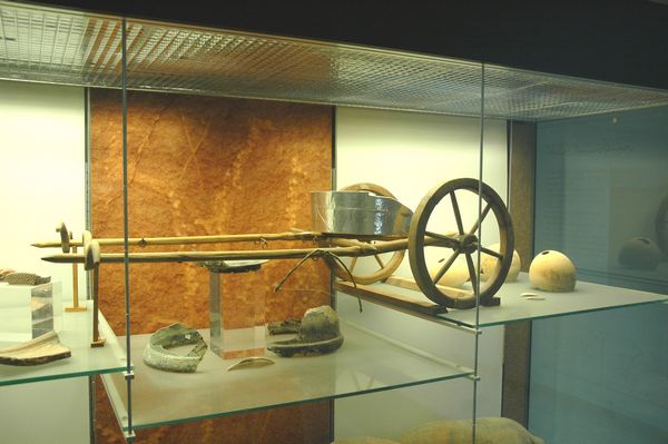 Reconstructed Garamantian chariot