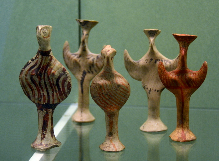 Rhodes, Mycenaean "phi" and "psi" figurines