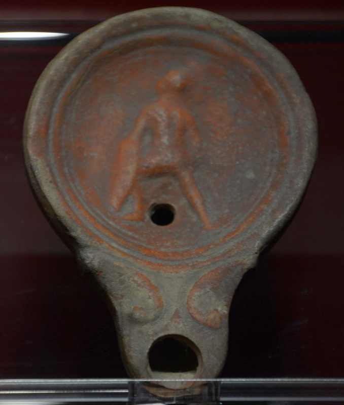 Nicosia, Roman Oil Lamp with Gladiator