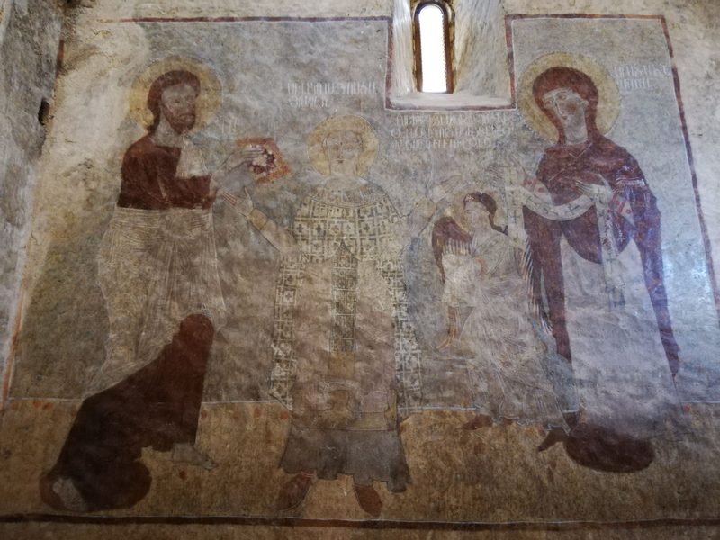 Dadivank, Wall painting of Saint Nicholas