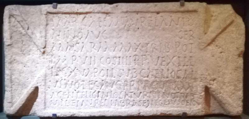 Vagharshapat, Inscription mentioning XV Apollinaris
