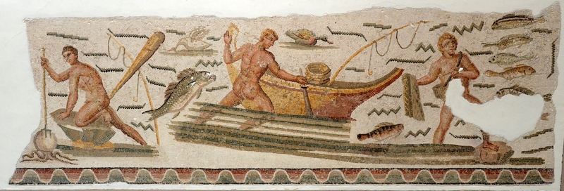 Thugga, House of Dionysus and Odysseus, Fishermen