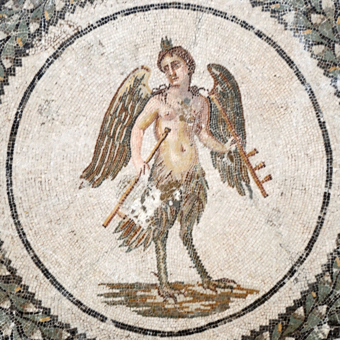Hadrumetum, Great Dionysiac Mosaic, A Siren