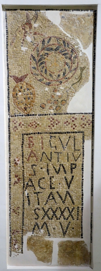 Hadrumetum, Catacomb of Severus, Funerary Mosaic of Bigulantius