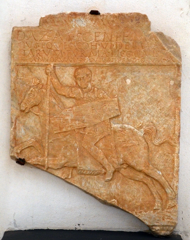 Cherchell, Tombstone of a Dalmatian horseman (1)
