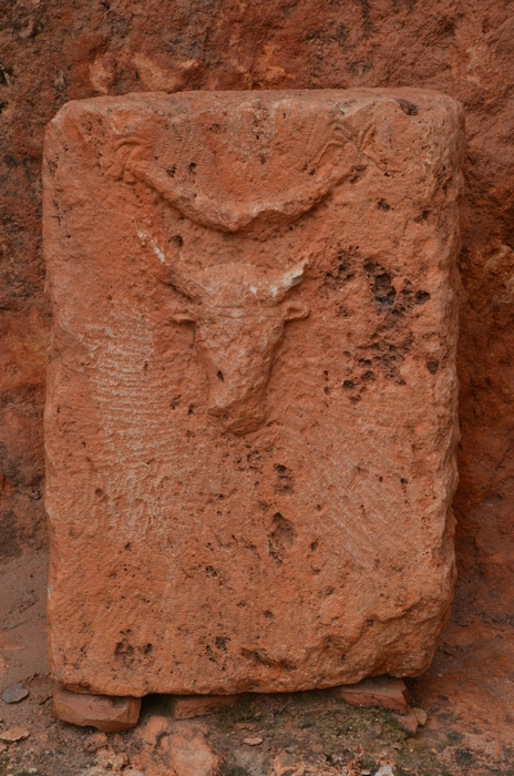 Tiddis, Cave of Mithras, Relief of a bull's head