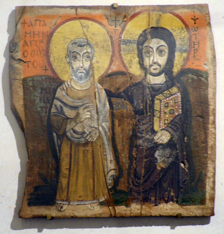 Bawit, Icon of Christ and St.Menas