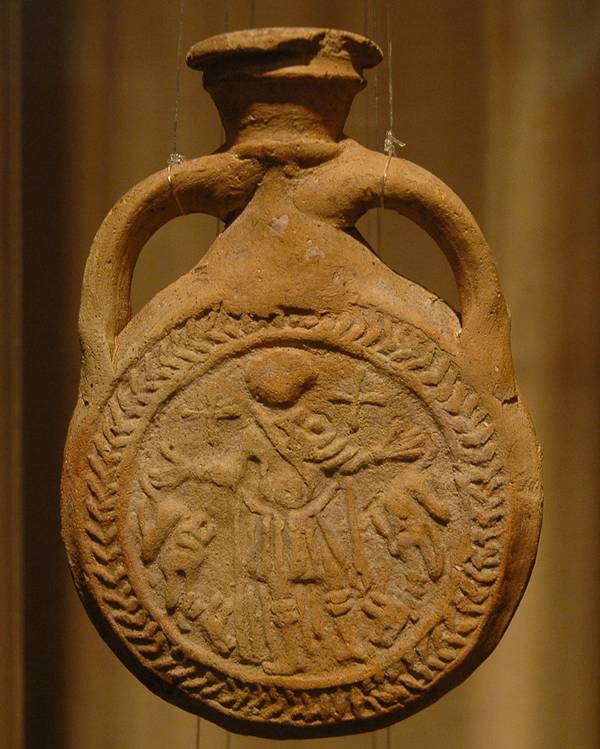 Coptic Pilgrim's Bottle of St.Menas (2)