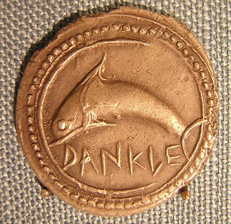 Zancle, Coin with dolphin