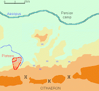 Map of the battle of Plataea