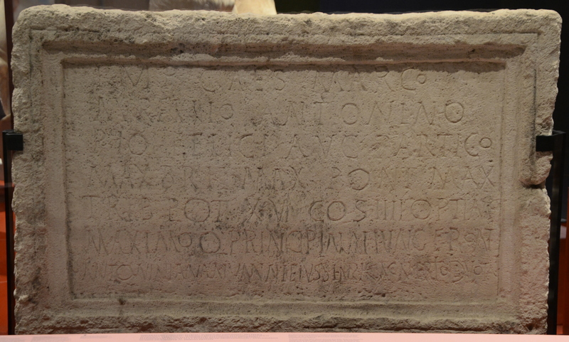 Arcobadara, Dedication to Caracalla