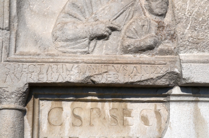Šempeter, Mausoleum of Secundinus, Inscription (upper part)