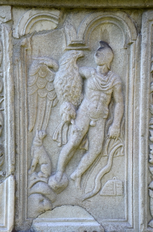 Šempeter, Mausoleum of Ennius, Relief of Ganymede