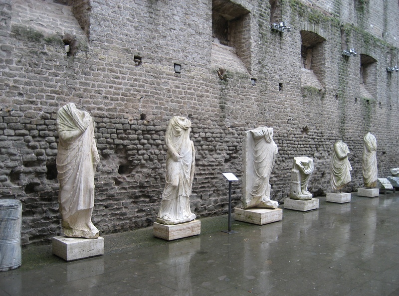 Rome, Statues from the Via Appia and Mausoleum of Caecilia Metella