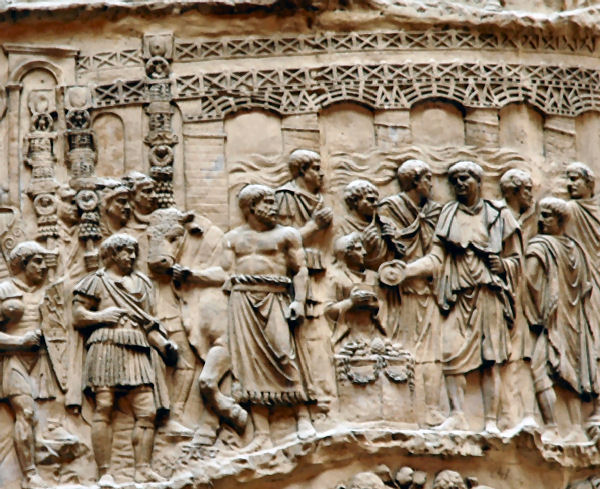 Rome, Column of Trajan, Bridge across the Danube