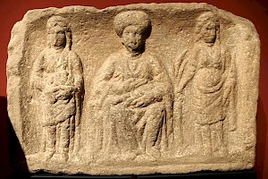 Three female deities