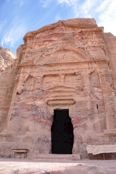 The tomb of Sextius Florentinius, commander of the Ninth, governor of Arabia in 127, who was buried in Petra
