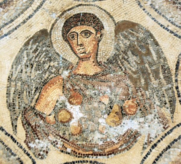 Ptolemais, Church, Mosaic of an angel