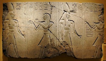 Nectanebo II sacrificing to Osiris