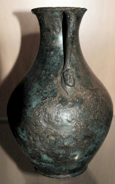 A metal vase from Rindern