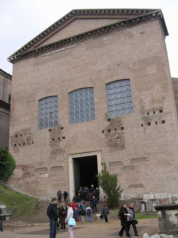 Rome, Forum Romanum, Curia Julia, Façade (1)