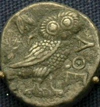 Bactrian imitation of an Athenian drachm