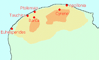 Map of Cyrenaica