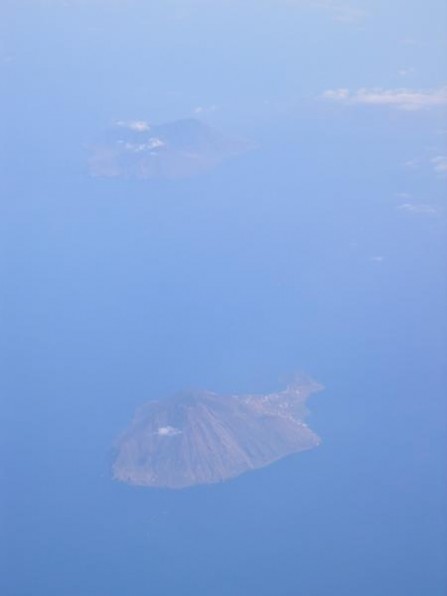 The Aeolian Islands from the air