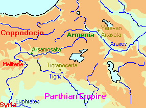 Map of Armenia (Roman/Parthian age)